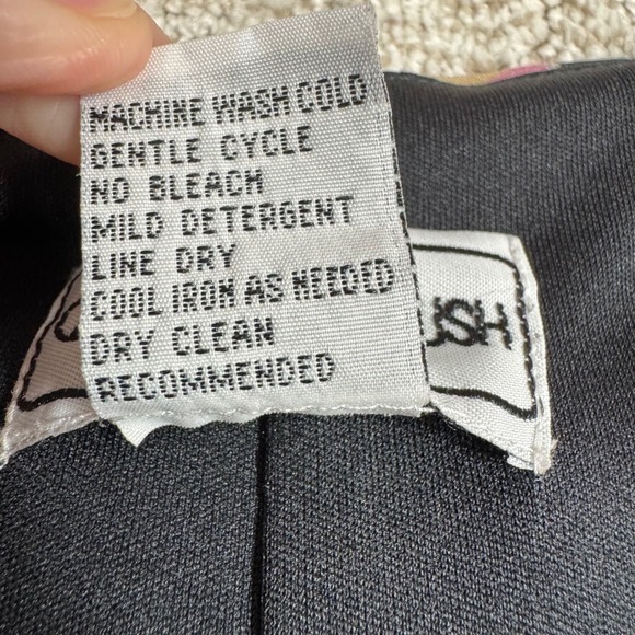 California Krush Vintage Floral Maxi Dress Women's Medium Y2K Dark Romantic Rose - Picture 7 of 12